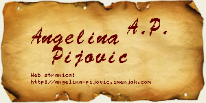 Angelina Pijović vizit kartica